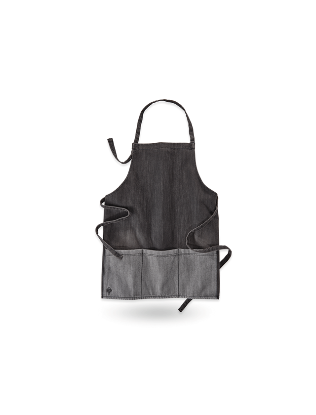 Aprons: e.s. Bib Apron denim, short + graphitewashed