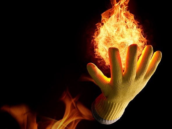 Aramid-Strickhandschuhe Fireblade