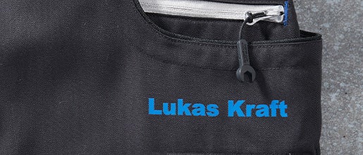 Detailansicht Eigenname mit Transferdruck