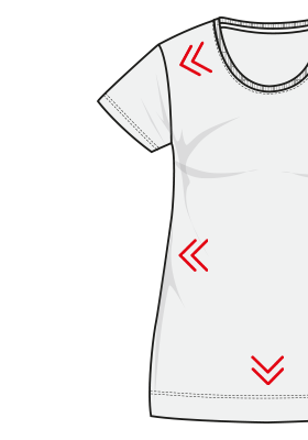 regular fit outline
