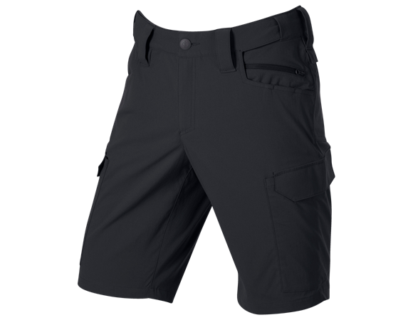 Short e.s.t:aktik light ripstop in schwarz