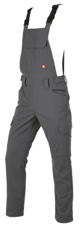 Latzhose e.s.t:aktik light ripstop in carbongrau