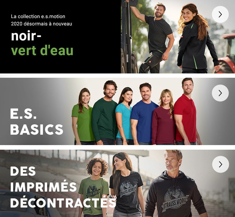 Nouveautés 2025: motion 2020 dans la nouvelle couleur noir-vert , e.s.basics , des imprimés décontractés