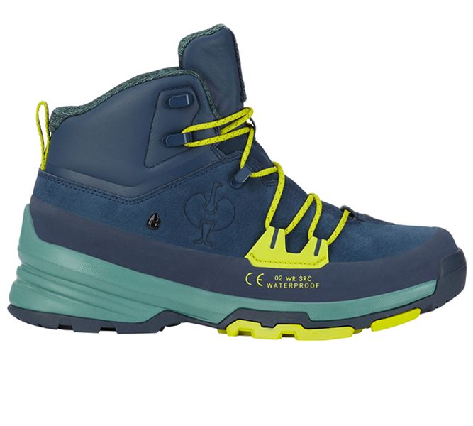 Main view, Footwear, O2 Work shoes e.s. Ruma mid, arcticblue/springgreen