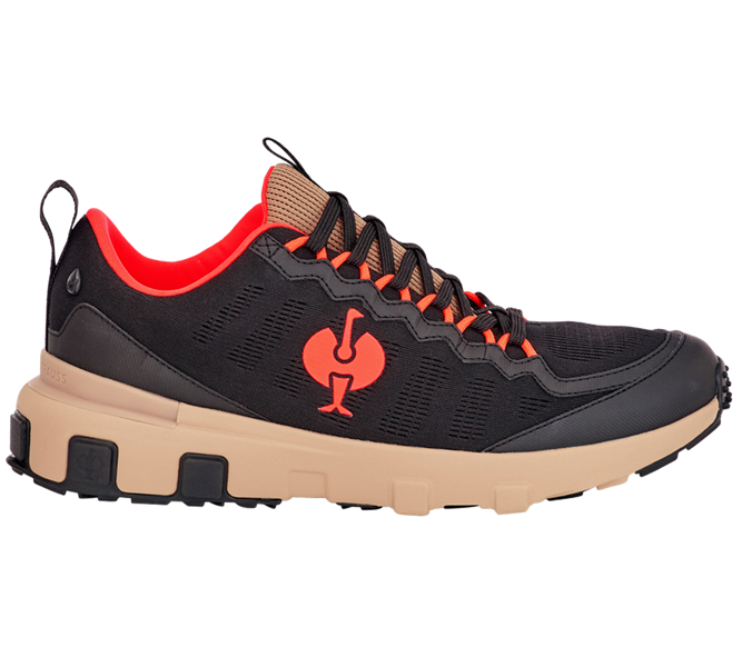 Main view, New Products, O6 Work shoes e.s. Poli low, black/neutralbeige