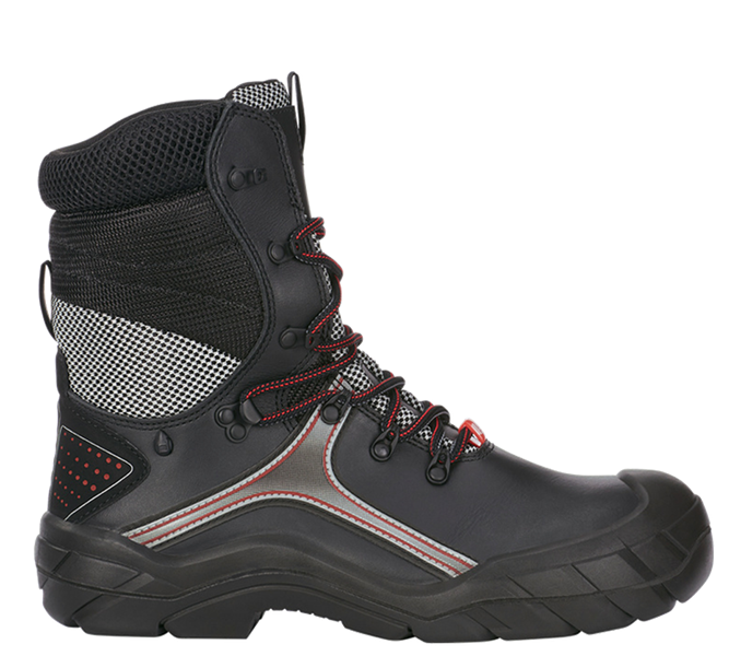 Main view, Safety Boots | Safety Wellingtons, e.s. S3 Safety boots Pollux, black/red