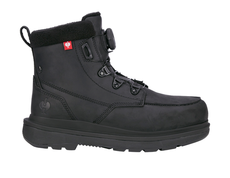 Main view, Safety Shoes, S7S Safety boots e.s. Woodside mid, black