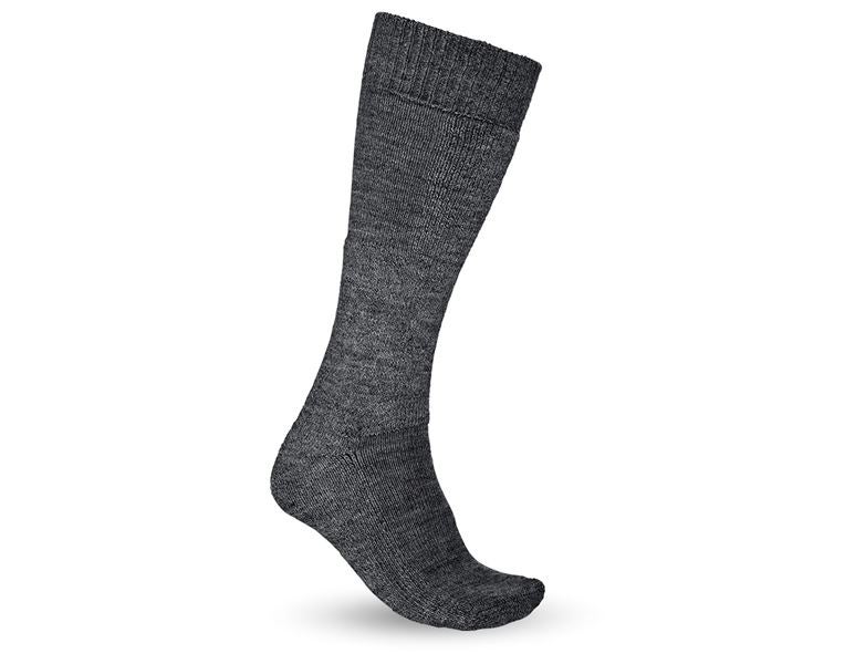 Main view, Socks, e.s. long Work Socks Nature x-warm/x-high, anthracite