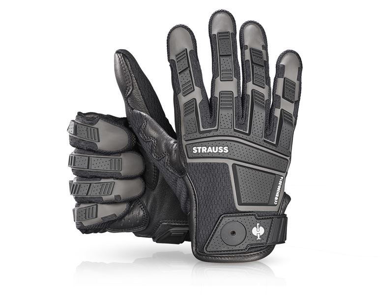 Main view, Hybrid, e.s. Assembly gloves Protect, black