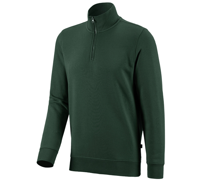 Main view, Gardening / Forestry / Farming, e.s. ZIP-sweatshirt poly cotton, green