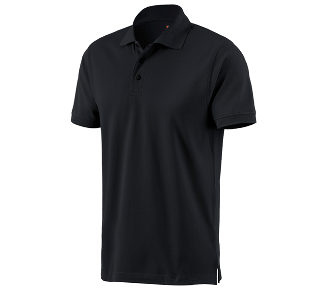 Main view, Clothing, e.s. Polo shirt cotton, black