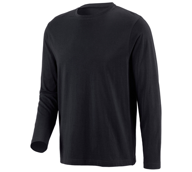 Main view, Clothing, e.s. Long sleeve cotton, black