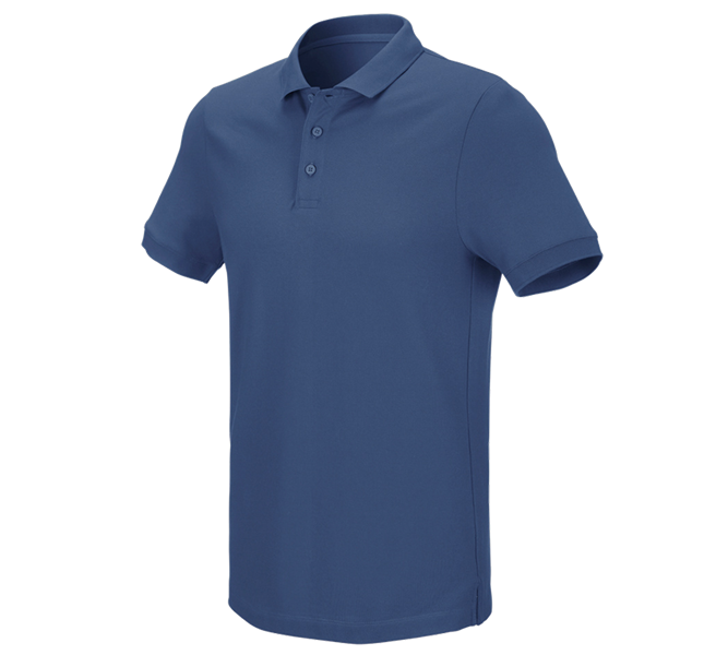 Main view, Plumbers / Installers, e.s. Pique-Polo cotton stretch, cobalt