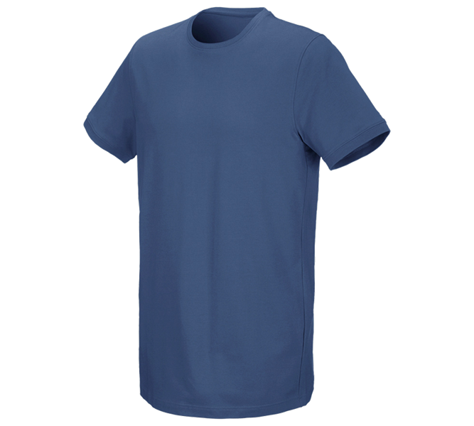 Main view, Plumbers / Installers, e.s. T-shirt cotton stretch, long fit, cobalt