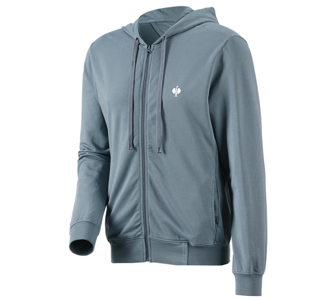 Main view, Medical | Healthcare, Hooded sweat jacket e.s.motion ten, smokeblue vintage