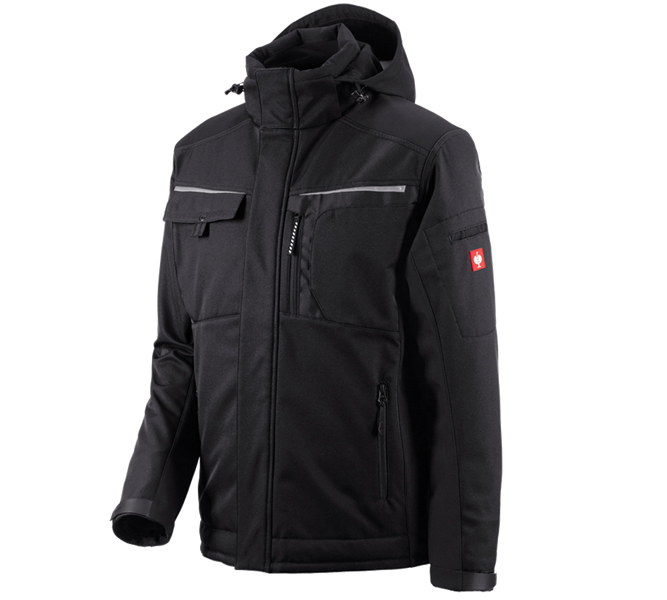 Main view, Clothing, Softshell jacket e.s.motion, black