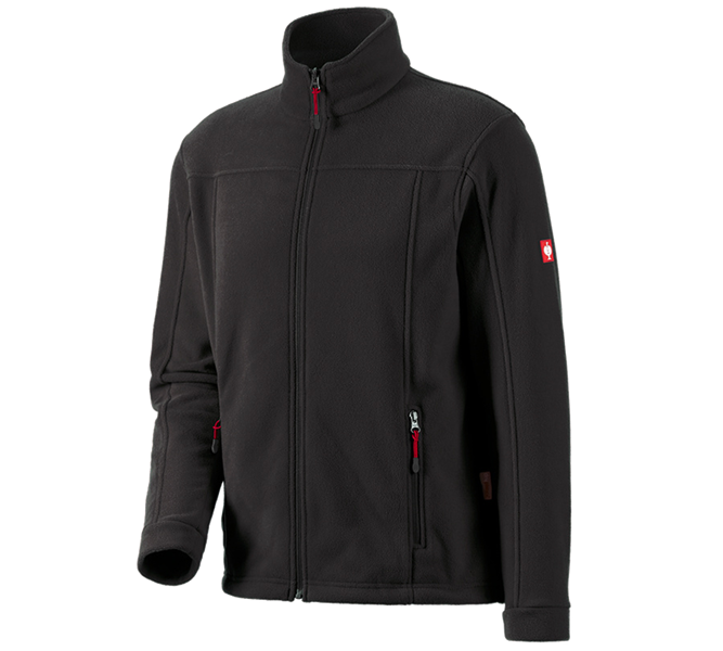 Main view, Clothing, Fleece jacket e.s.classic, black