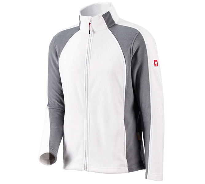 Vue principale, Médicales, Veste en laine polaire dryplexx® micro, blanc/gris