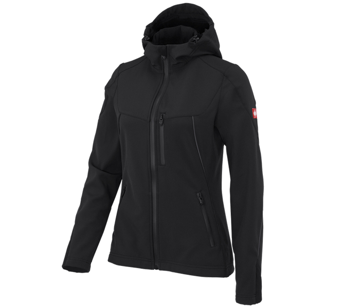 Vue principale, Vestes softshell, Veste Softshell e.s.vision, femmes, noir