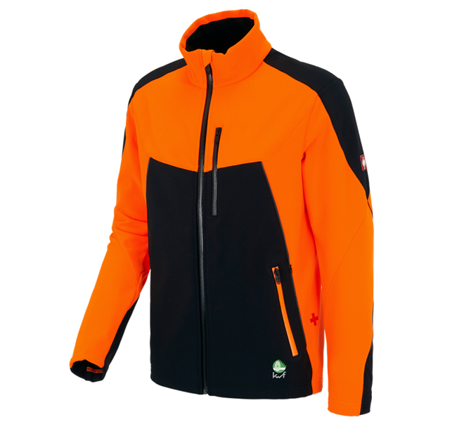 Main view, Work Jackets, Forestry jacket e.s.vision, high-vis orange/black