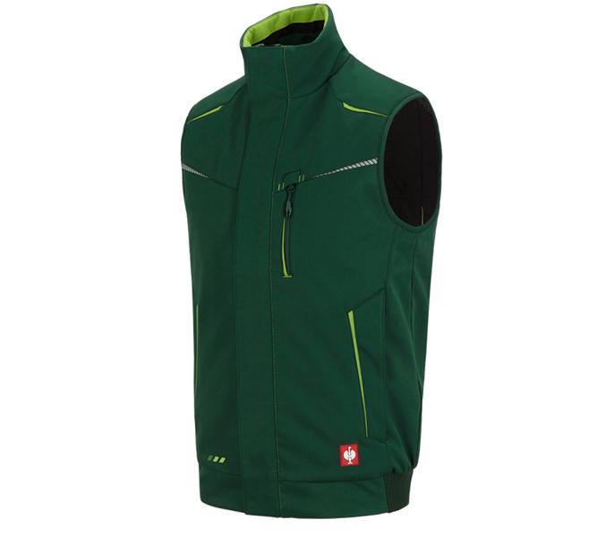 Vue principale, Horti-/ Sylvi-/ Agriculture, Giletsoftshell d'hiver e.s.motion 2020, vert/vert d'eau