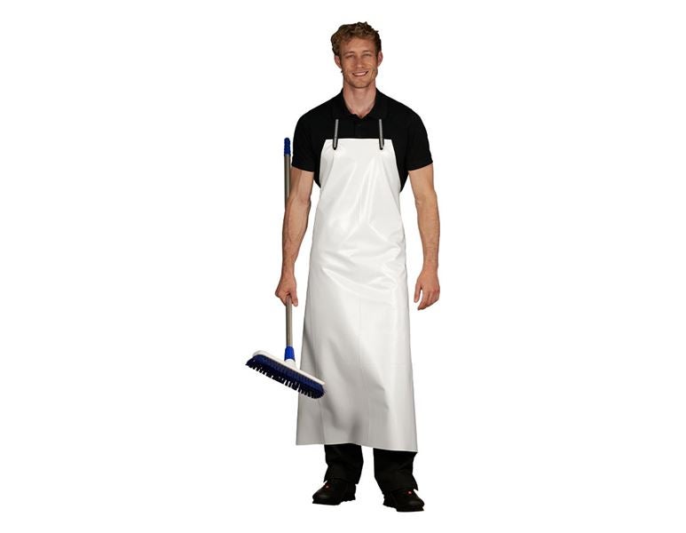 Main view, Clothing, Rubber Apron, white, white