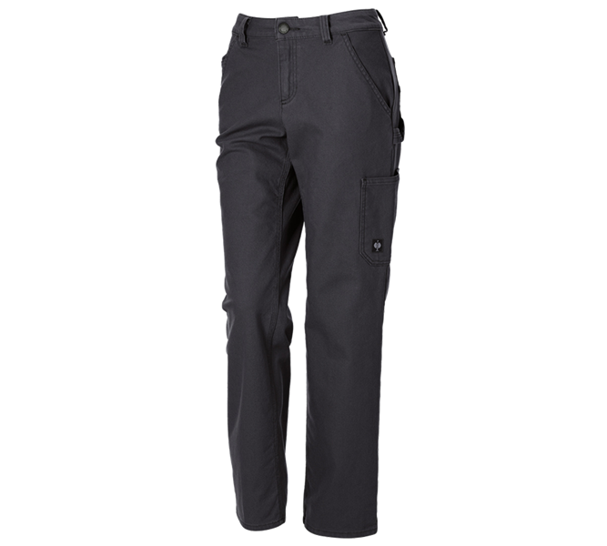 Vue principale, Pantalons professionnels, Pantalon à taille élastique e.s.iconic, femmes, noir