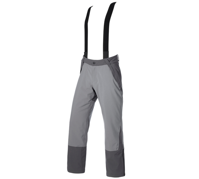 Main view, e.s.trail, Functional trousers e.s.trail snow, carbongrey/basaltgrey