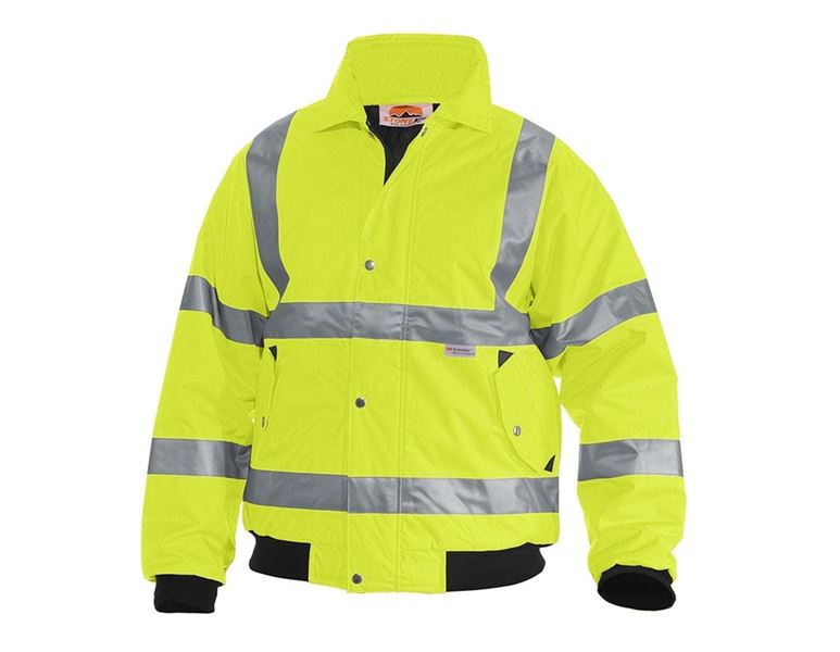 Main view, High-vis clothing, STONEKIT High-vis pilot jacket, high-vis yellow