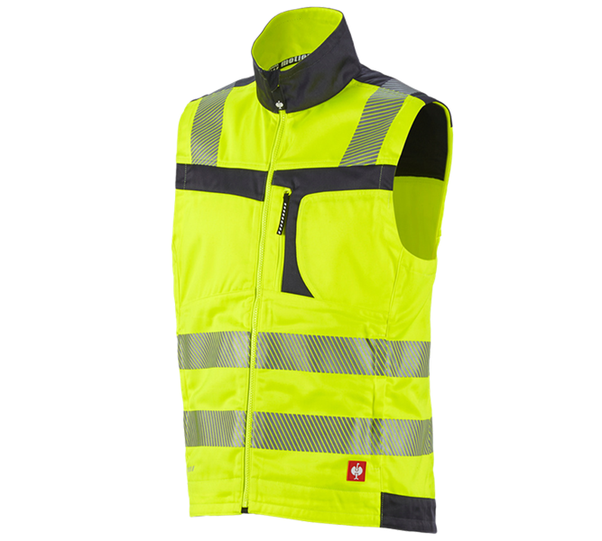 Main view, High-vis clothing, High-vis bodywarmer e.s.motion, high-vis yellow/anthracite