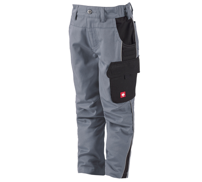 Vue principale, e.s.active, Pantalon à taille élastique enfants e.s.active, gris/noir
