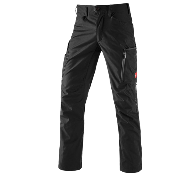 Vue principale, Pantalons de travail, Pantalon à taille élastique e.s.vision, hommes, noir