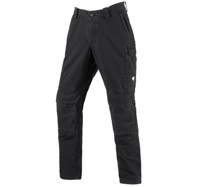 Main view, Work Trousers, Trousers e.s.botanica, natureblack