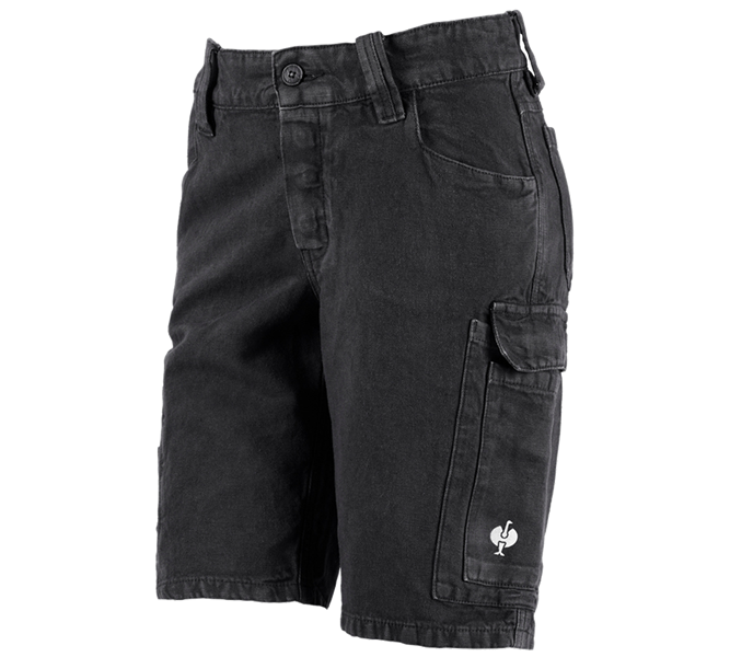 Vue principale, PROMOS, Short e.s.botanica, femmes, noir nature