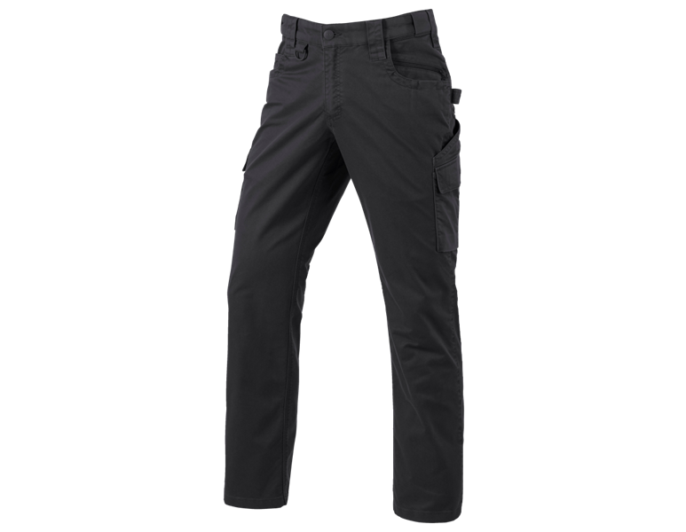 Main view, Clothing, Trousers e.s.e:pic twill, black