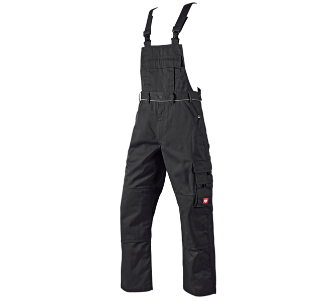 Vue principale, Pantalons de travail, Salopette e.s.classic, noir