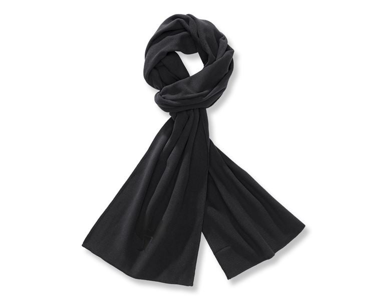 Main view, Clothing, e.s. FIBERTWIN® microfleece scarf, black