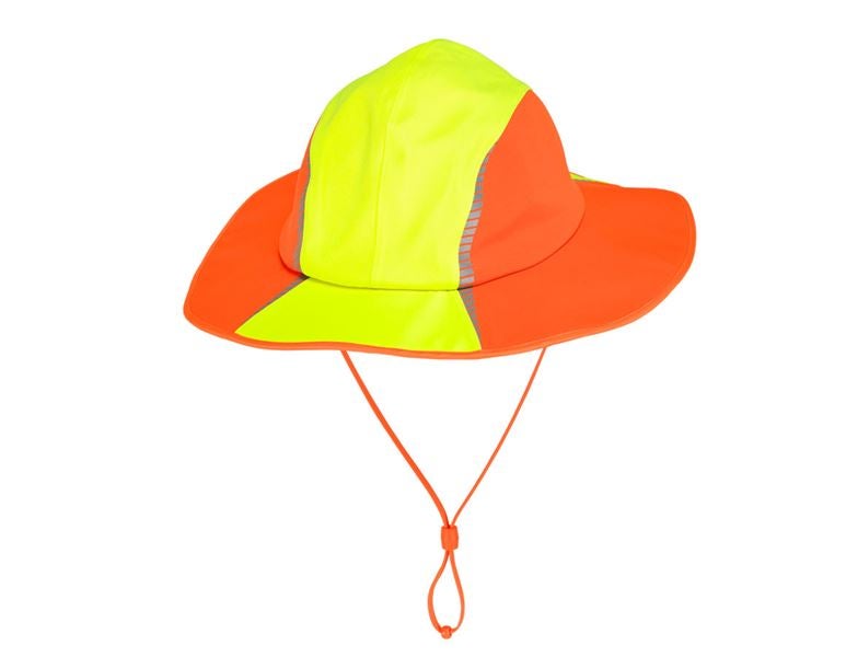 Main view, e.s.motion 2020, Functional rain hat e.s.motion 2020, high-vis yellow/high-vis orange