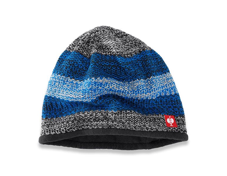 Main view, e.s.motion 2020, Knitted cap e.s.motion 2020, graphite/gentianblue