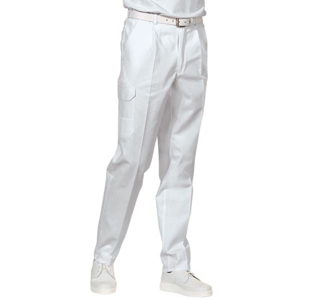 Main view, Clothing, Work Trousers Jack, white