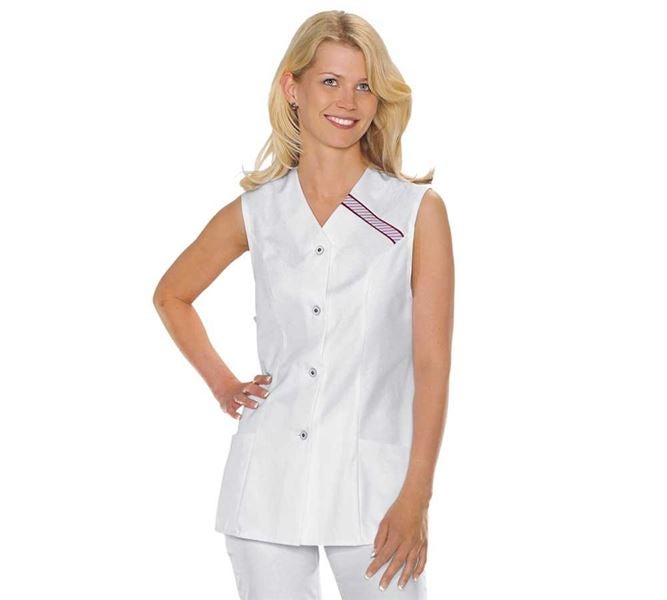 Main view, Medical | Healthcare, Tunic Carola, white/bordeaux