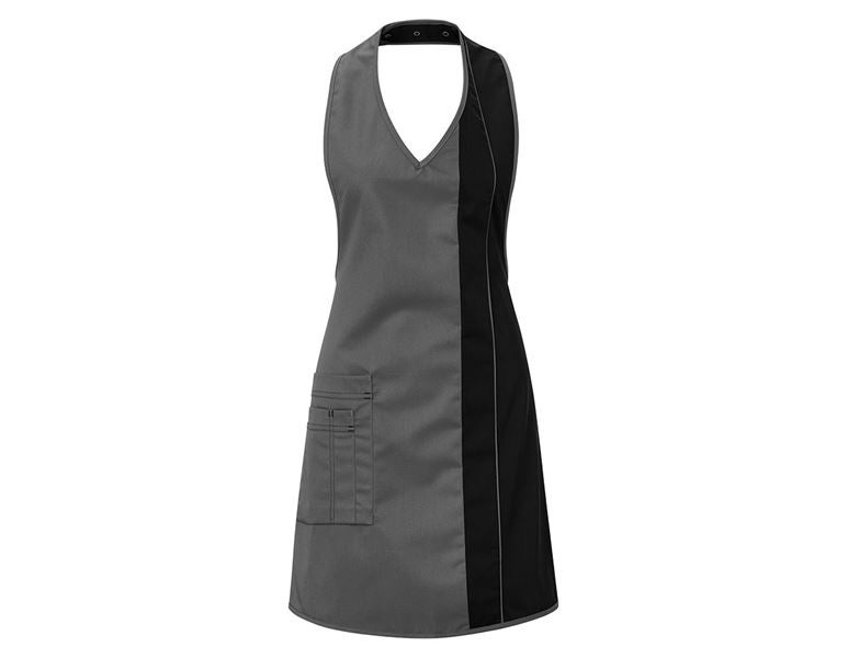 Main view, Clothing, Ladies' apron  Teresa, grey/black