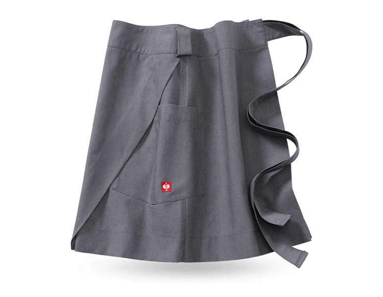 Main view, Tabards, Mid-Length Apron e.s.fusion, ladies', cement melange
