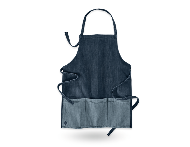 Main view, Hospitality | Catering, e.s. Bib Apron denim, short, mediumwashed