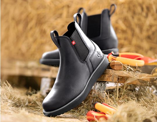 View 1, O1 Work boots e.s. Amarillo mid, black