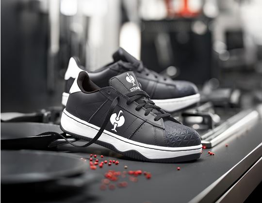 View 1, S1 Safety shoes e.s. Philly low, black/white