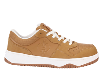 Main view, S1 Safety shoes e.s. Eindhoven low, almondbrown/white