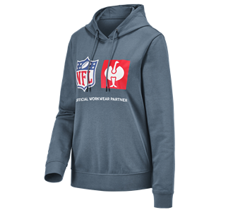 Main view, NFL Hoodie cotton, ladies, oxidblue