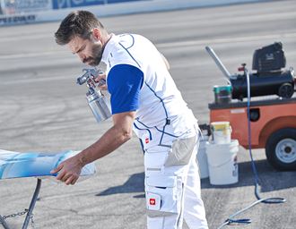 View 3, Function bodywarmer thermo stretch e.s.​motion 2020, white/gentianblue