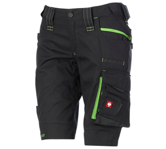 Main view, Shorts e.s.​motion 2020, ladies', black/seagreen